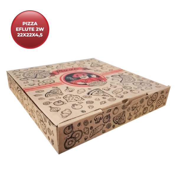 22 X 22 X 4,5 PIZZA CETAK EFLUTE 2W